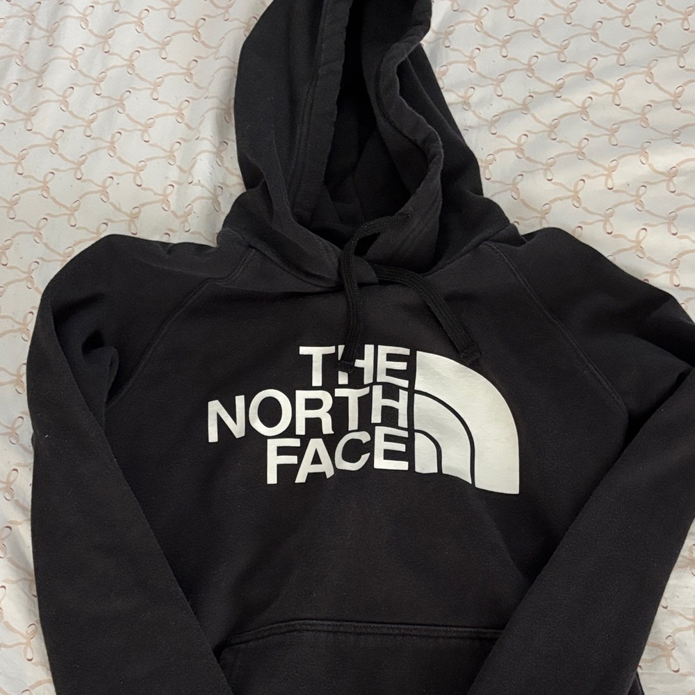 The North Face Black Pullover with White Logo